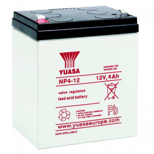 BATTERIE ETANCHE YUASA NP7-12 12V 7AH